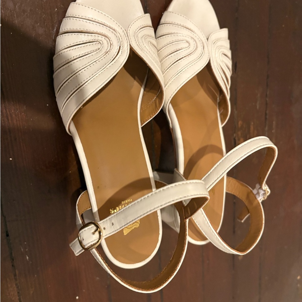 Elegant White Strappy Sandals